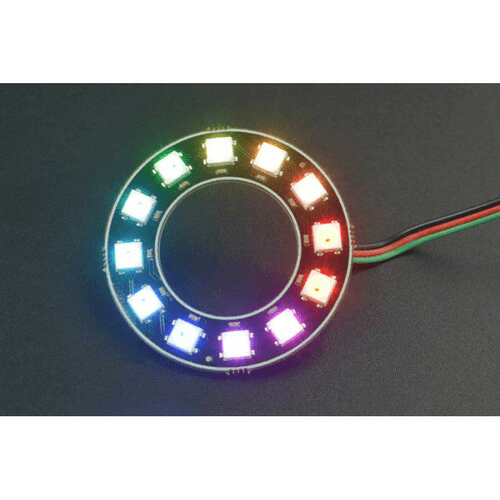 WS2812-12 Светодиодная кольцевая лампа RGB — фото 2