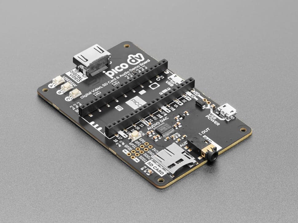 Демо-база Pimoroni Pico DV - Мультимедийная плата RP2040 DVI — фото 2