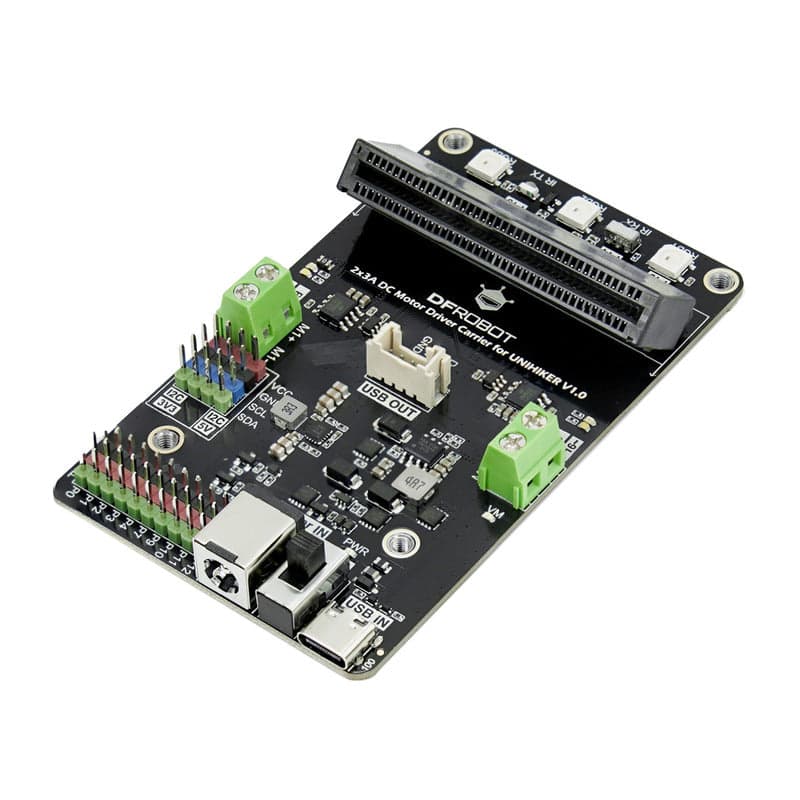Несущая плата драйвера двигателя постоянного тока 2x3A для UNIHIKER M10 — фото 2