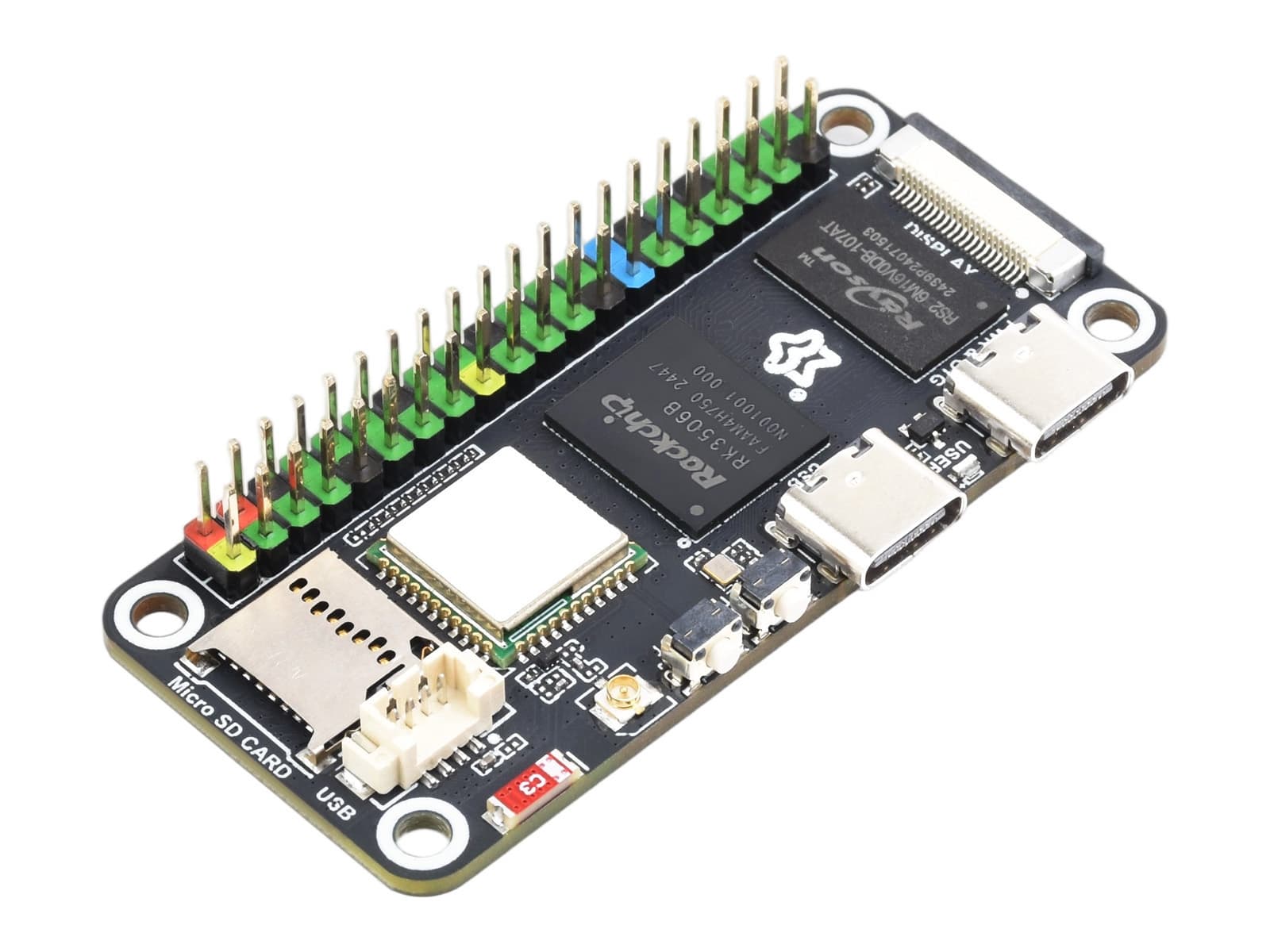 Плата разработки Luckfox Lyra Zero W Micro Linux на базе чипа RK3506B, интегрированная с трехъядерными процессорами Arm Cortex-A7 и Arm Cortex-M0 — фото 2
