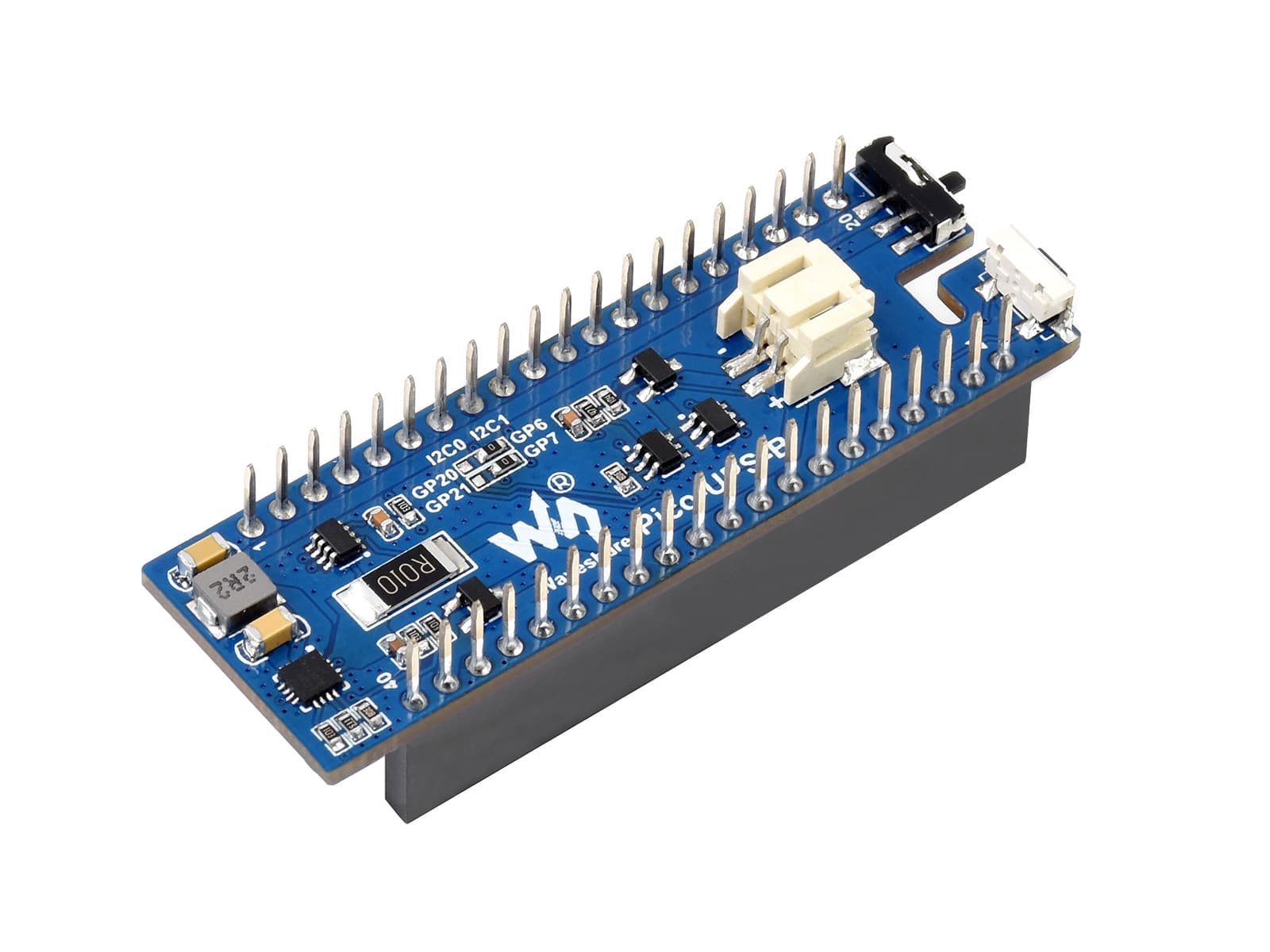 Модуль ИБП для Raspberry Pi Pico, источник бесперебойного питания, литий-полимерная батарея, штабелируемая конструкция — фото 2