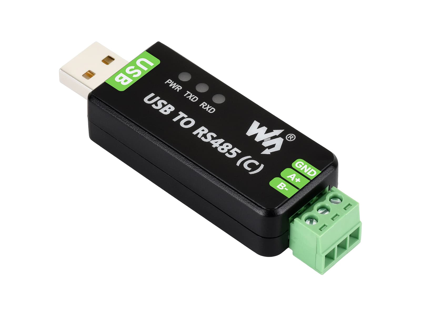 Изолированный двунаправленный преобразователь USB в RS485 (C) промышленного класса, чип FT232RNL, встроенный изолированный приемопередатчик и TVS, расстояние передачи RS485 до 1,2 км — фото 2