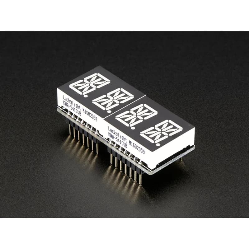 Adafruit 0,54 Четырехбуквенно-цифровой дисплей FeatherWing - зеленый
