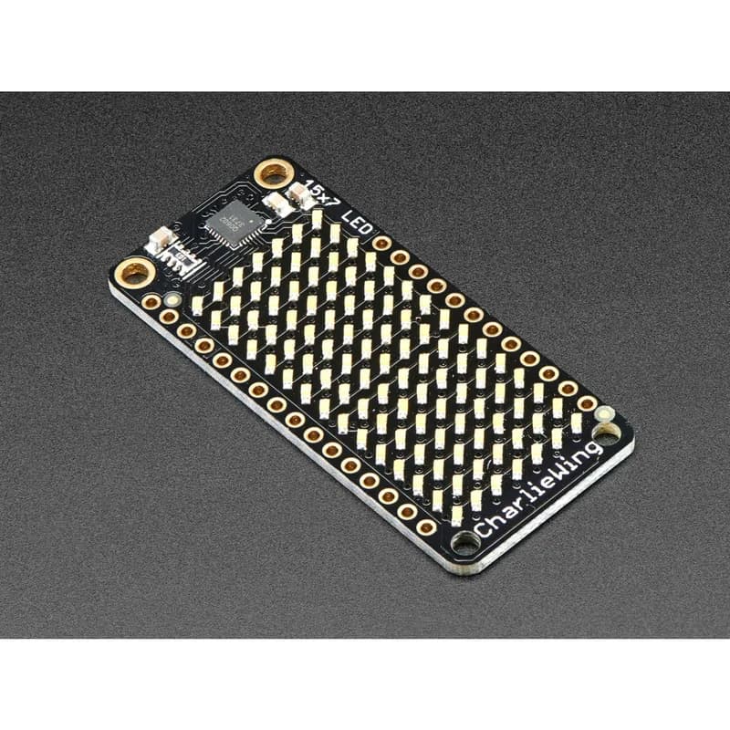 Adafruit 15x7 CharliePlex Светодиодный матричный дисплей FeatherWing - теплый белый