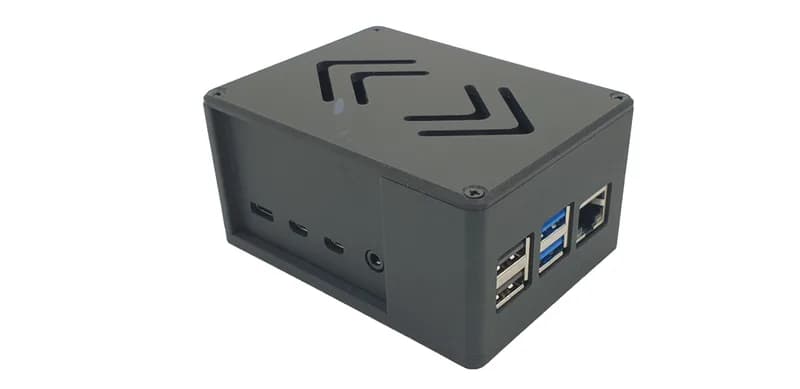 ecoPI PRO HP Алюминиевый корпус для ROCK5 Модель A
