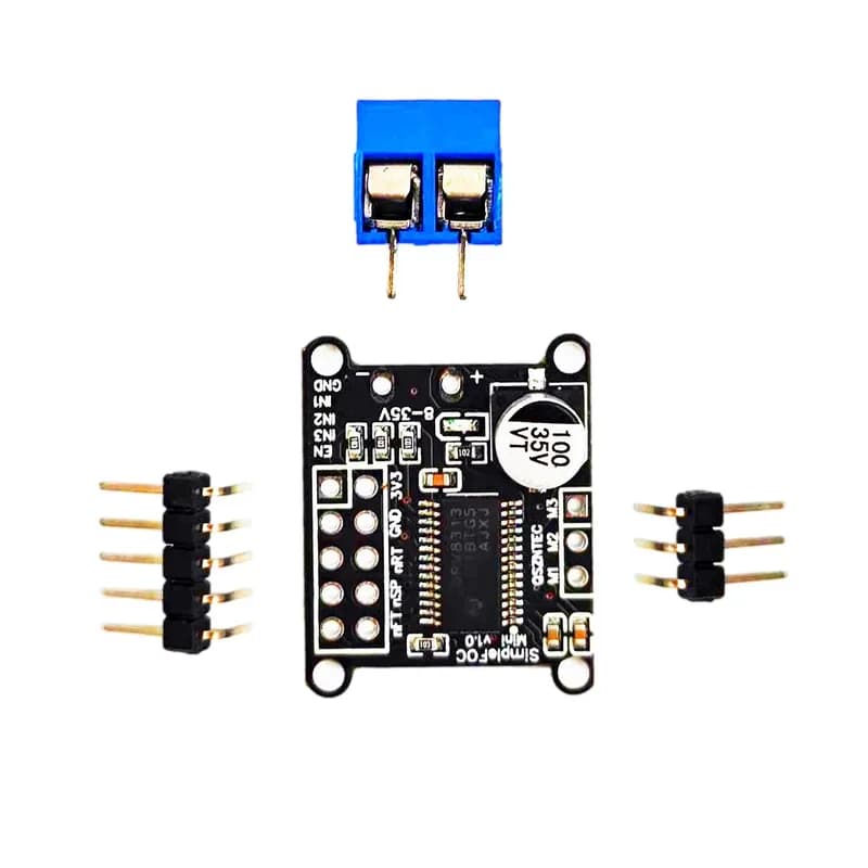 Простой FOC Mini v1.0 DRV8313 Плата драйвера бесщеточного двигателя постоянного тока FOC Драйвер управления SVPWM Модуль управления DC 8-30 В
