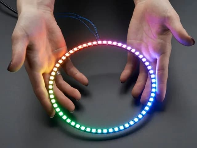 NeoPixel 1/4 60 Ring - 5050 RGB LED со встроенными драйверами