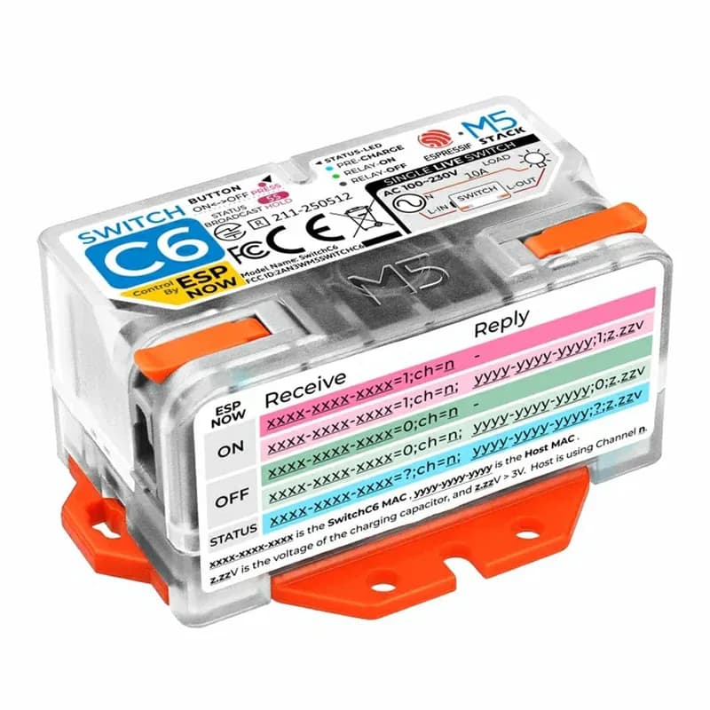 Интеллектуальный коммутатор Wi-Fi с одним проводом (ESP32-C6)