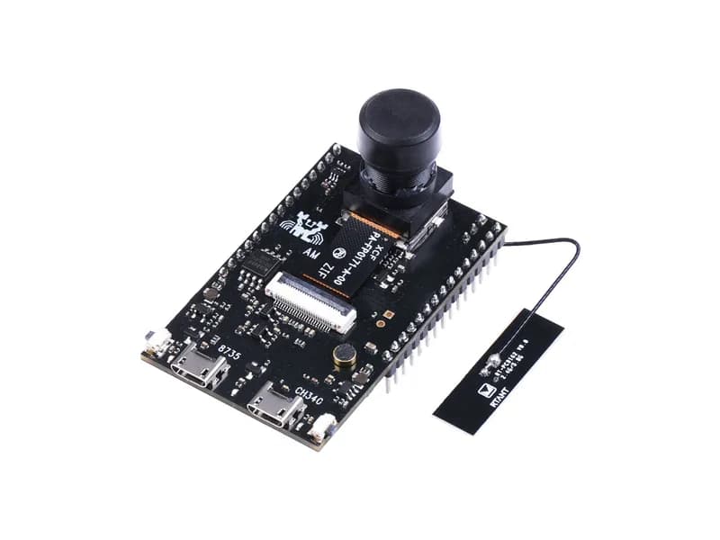Realtek AMB82-Mini IoT AI-камера Arduino Dev. плата — Wi-Fi и Bluetooth, видео H264/H265, датчик 1080p, несколько входов/выходов, Tensorflow-Lite AI
Плата разработки