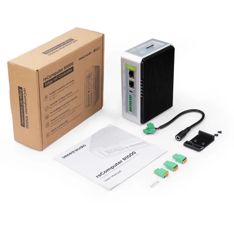 reComputer R1024-10 — шлюз и контроллер IoT 4 ГБ ОЗУ 16 ГБ eMMC на базе Raspberry Pi CM4 — Seeed Studio