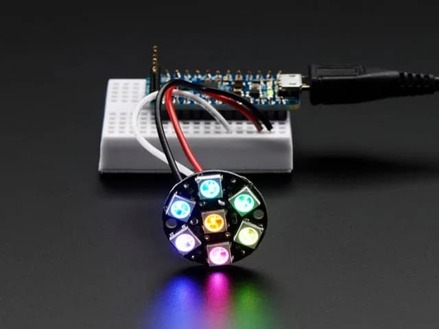 NeoPixel Jewel - 7 x 5050 RGB светодиодов со встроенными драйверами