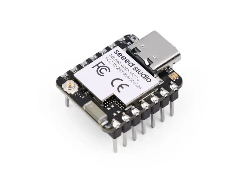 Seeed Studio XIAO MG24 (предварительно припаянный) — Silicon Labs EFR32MG24, Matter® Native over Thread® /BLE 5.3, совместимость с Arduino®, сверхнизкое энергопотребление 1,95 мкА, встроенная антенна, 19 портов GPIO