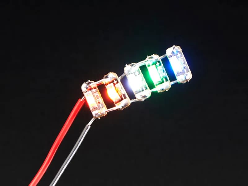 Светодиодные блестки Adafruit — разноцветные, упаковка из 5 шт.