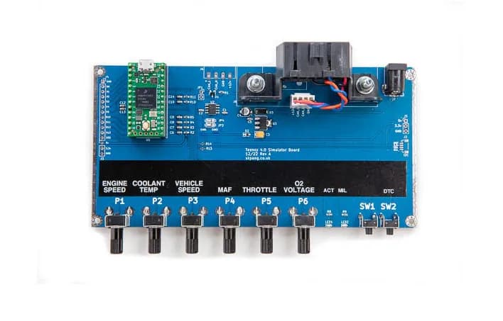 Teensy 4.0 OBDII CAN-Bus ECU Simulator включает Teensy 4.0