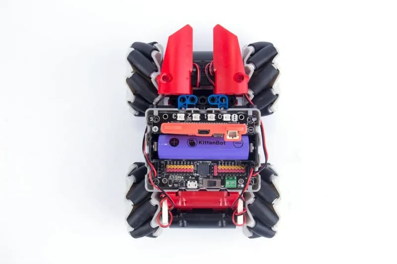 Автомобильный комплект Robot Bit-Mecanum Wheel для Micro:bit или Meowbit