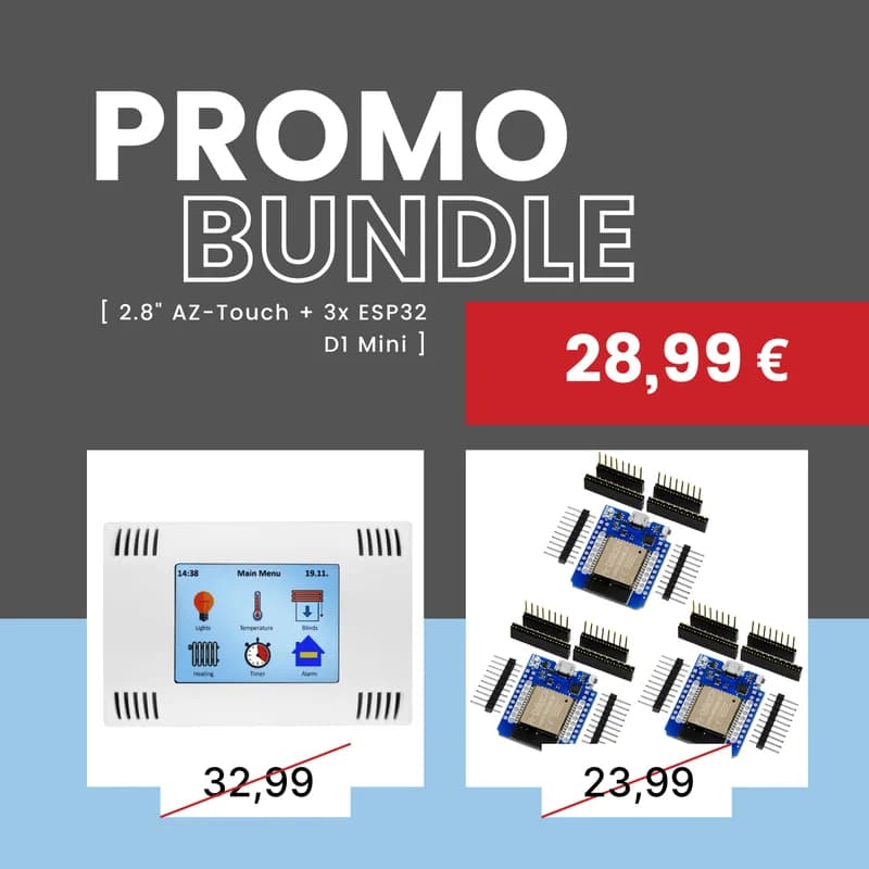 : AZ-Touch 2,8 дюйма + ESP32 D1 Mini NodeMCU WiFi-модуль
Модуль