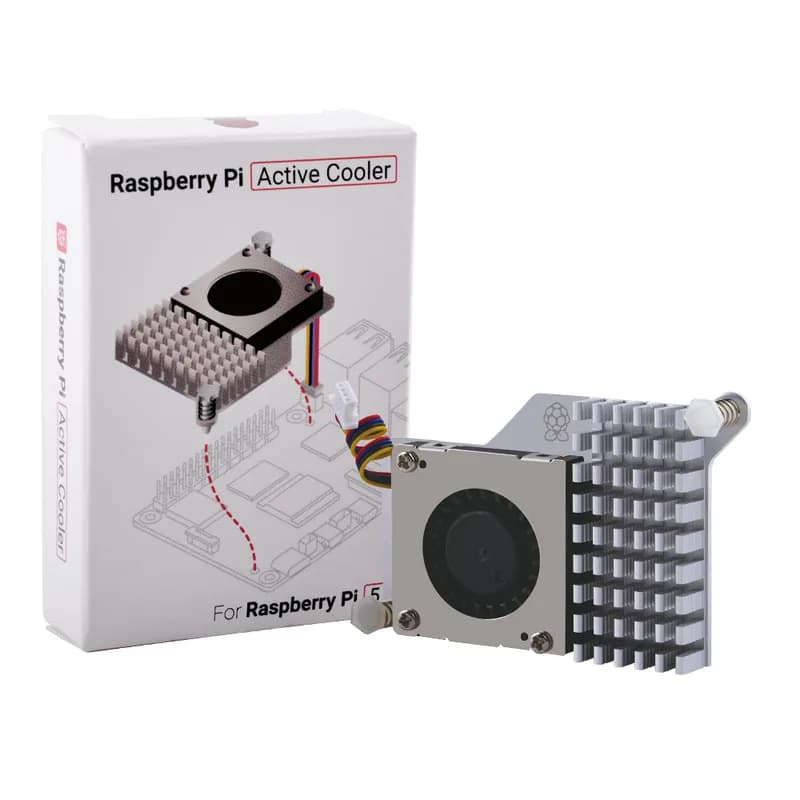 Охлаждающий вентилятор Raspberry Pi 5 Официальный активный кулер Алюминиевый радиатор