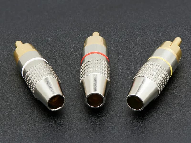 Разъем RCA своими руками — 3 шт.