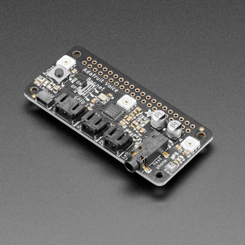 Голосовой чехол Adafruit для Raspberry Pi — два динамика + два микрофона
