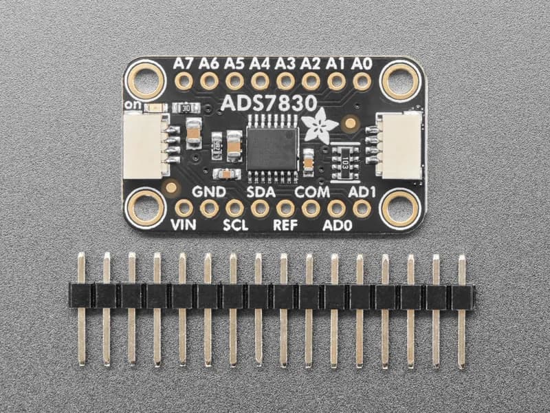 Adafruit ADS7830 8-канальный 8-битный АЦП с I2C STEMMA QT/Qwiic