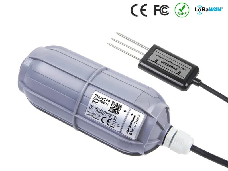 Беспроводной датчик влажности и температуры почвы SenseCAP — LoRaWAN EU868MHz
