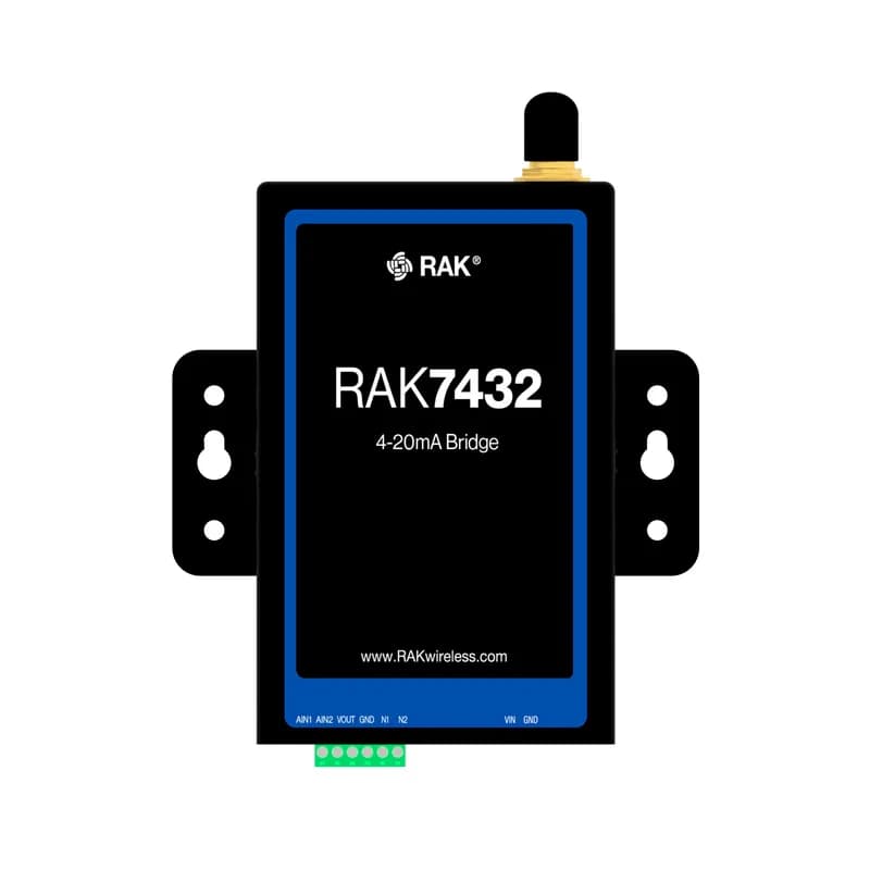 Аналоговый мост WisNode 4–20 мА/0–5 В Мост для LoRaWAN | RAK7432 (4–20 мА) и RAK7434 (0–5 В)
