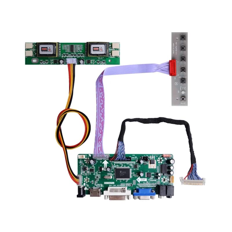 52Pi NT68676 HDMI + VGA + DVI + аудиовход, плата драйвера ЖК-контроллера или HSD190MEN4 M170EN06 17 "19" 1280x1024 4CCFL 30-контактная ЖК-панель, подходит для монитора Arcade1Up