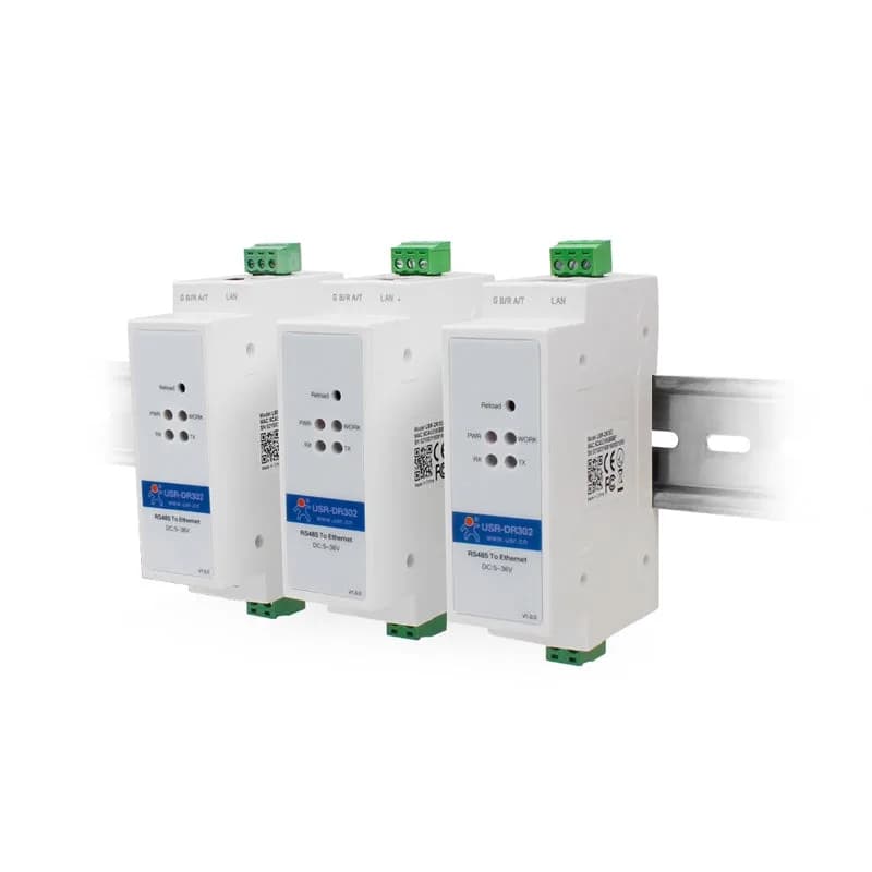 USR-DR302 Промышленный преобразователь RS485 или Ethernet (DIN-Hutschiene)