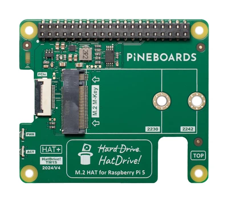 ХэтДрайв! Верхний (NVMe 2230, 2242, M.2, GEN 3) для Raspberry Pi 5