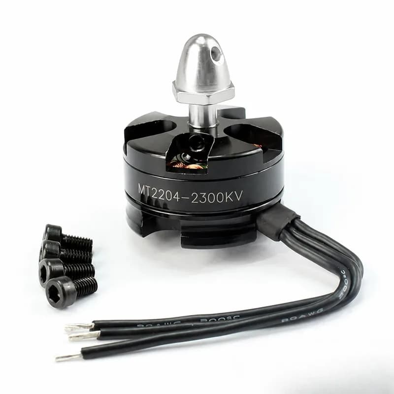 MT2204 2300KV Бесщеточный двигатель — серебристый против часовой стрелки