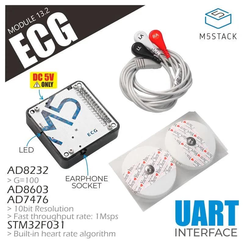 M5Stack ECG 13.2AD8232
