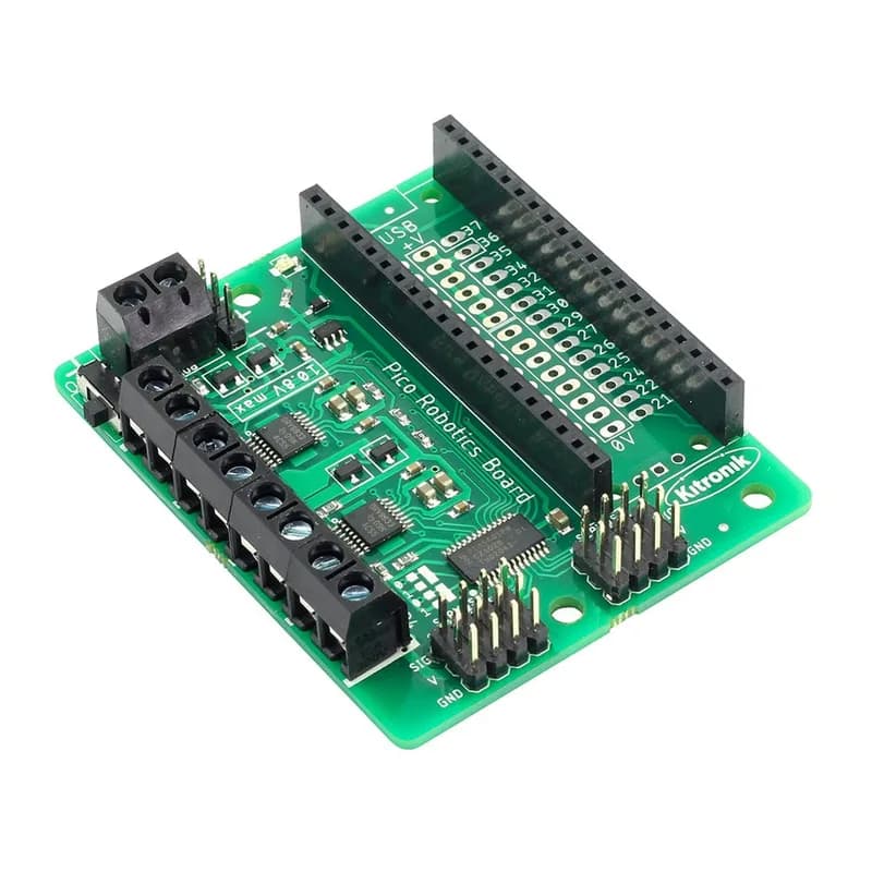 Компактная робототехническая плата Kitronik для Raspberry Pi Pico