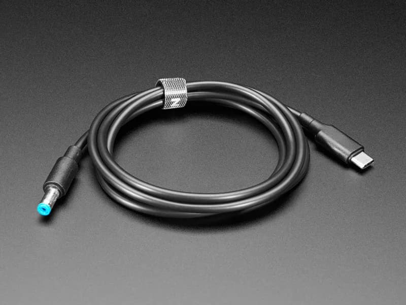 Кабель USB Type C 3.1 PD с цилиндрическим разъемом 5,5 мм - выход 20 В, 5 А, длина 1,2 м, с E-Mark