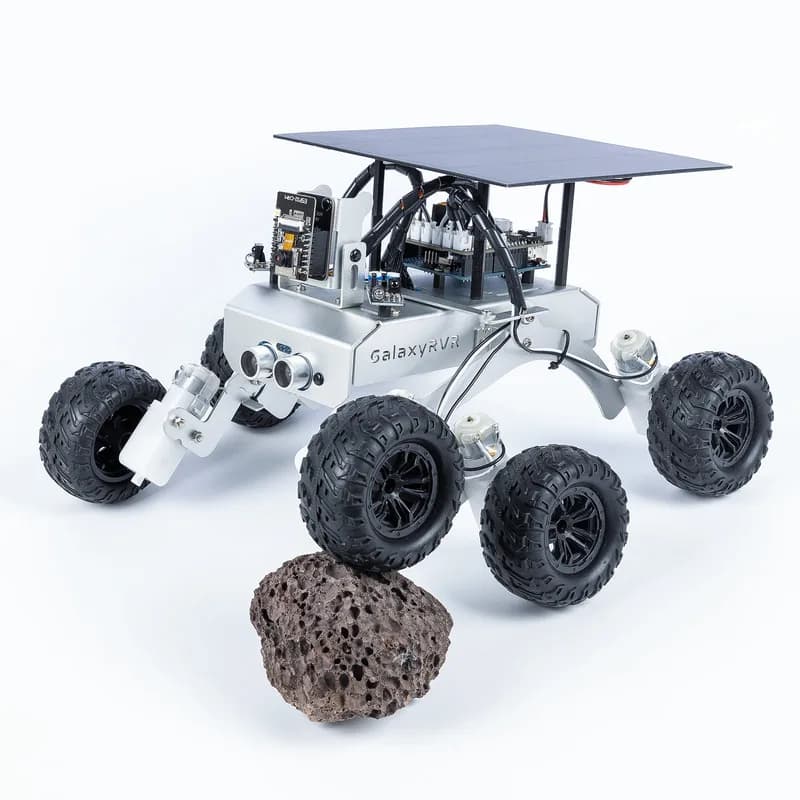 Комплект SunFounder GalaxyRVR Mars Rover STEM для Arduino, совместимый с Uno R3, подвеской Rocker-Bogie, Scratch, C, камерой, FPV, аккумуляторной батареей, для студентов, преподавателей, инженеров