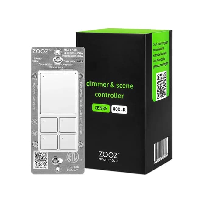 Zooz 800 Series Z-Wave Диммер дальнего действия и контроллер сцен ZEN35 800LR