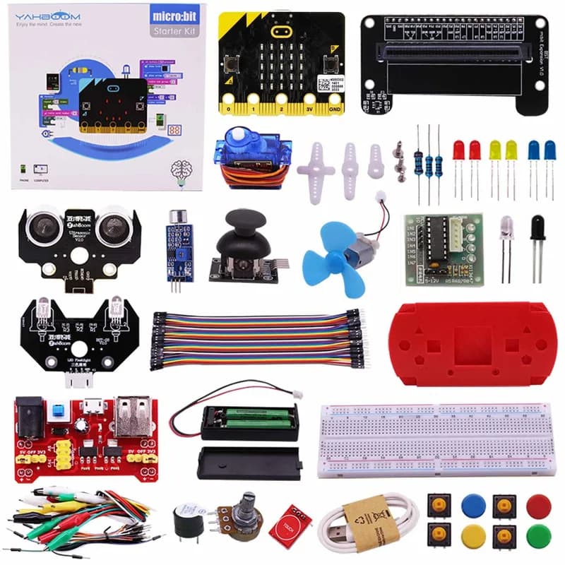 Стартовый комплект Yahboom micro:bit для начинающих, совместимый с платой V1.5/V2