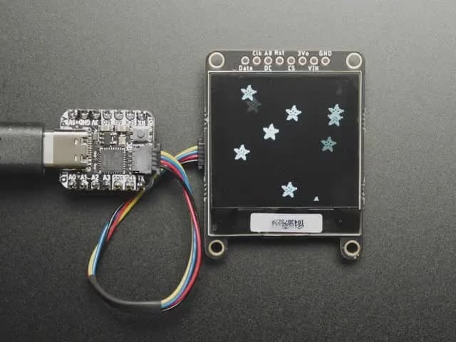 Графический OLED-дисплей Adafruit в оттенках серого, 1,5 дюйма, 128x128 пикселей