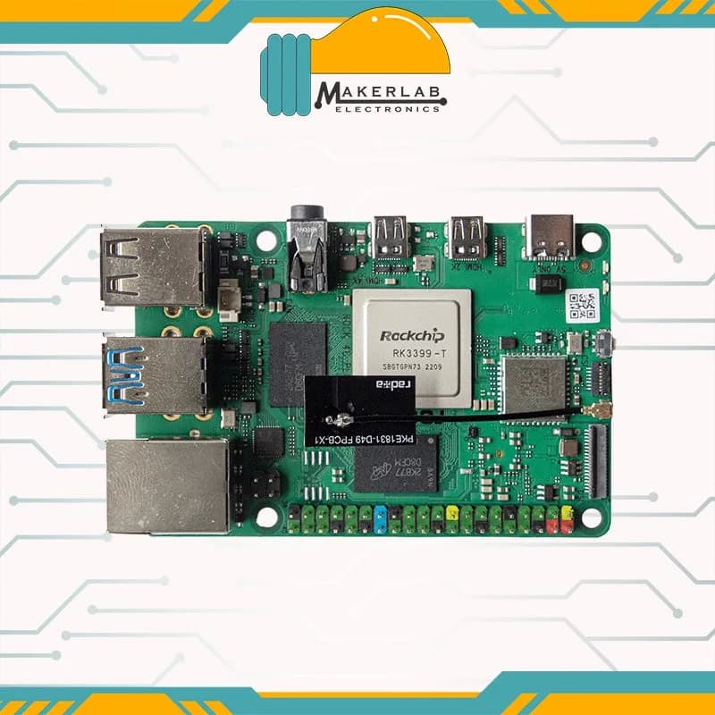 Одноплатный компьютер RADXA ROCK PI 4 Model C Plus 4G с оперативной памятью 4 ГБ LPDDR4 Rock Pi 4 C+