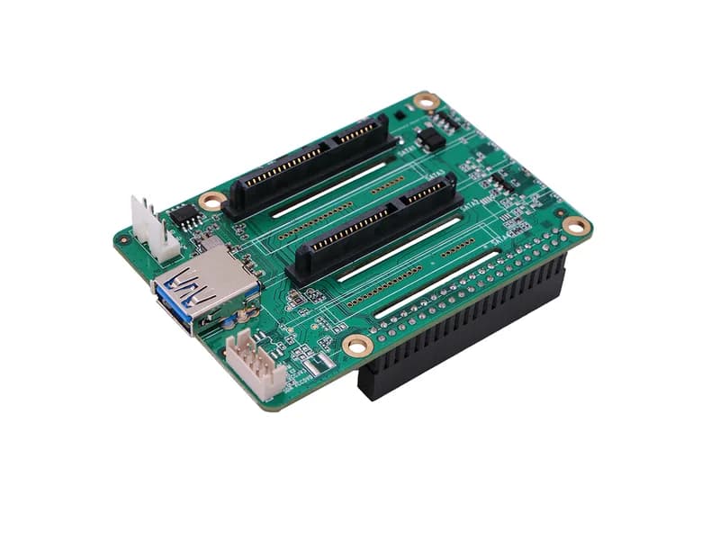 Dual SATA HAT для Raspberry Pi 4