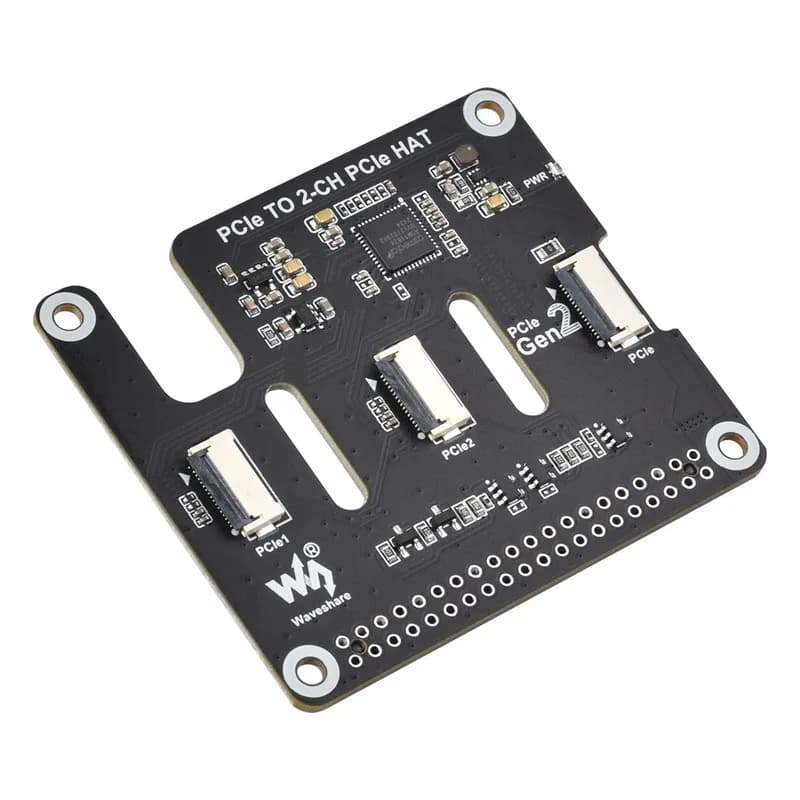 2-канальный расширитель PCIe для Raspberry Pi 5