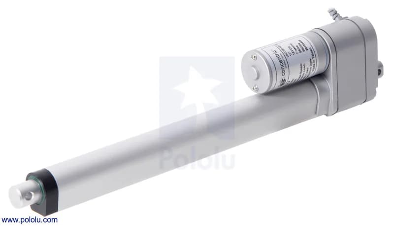 Glideforce GF23-120510-3-65 Высокоскоростной линейный привод LD с обратной связью: 12 кгс, ход 10 дюймов (используемый 9,8 дюйма), 3,3 дюйма/с, 12 В