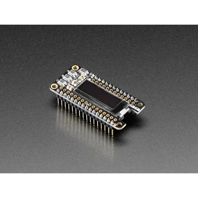 Сборка Adafruit FeatherWing OLED — надстройка OLED 128x32 для Feather