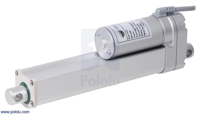 Glideforce MD122006 Линейный привод средней мощности: 100 кгс, ход 6 дюймов (полезный 5,9 дюйма), 0,58 дюйма/с, 12 В