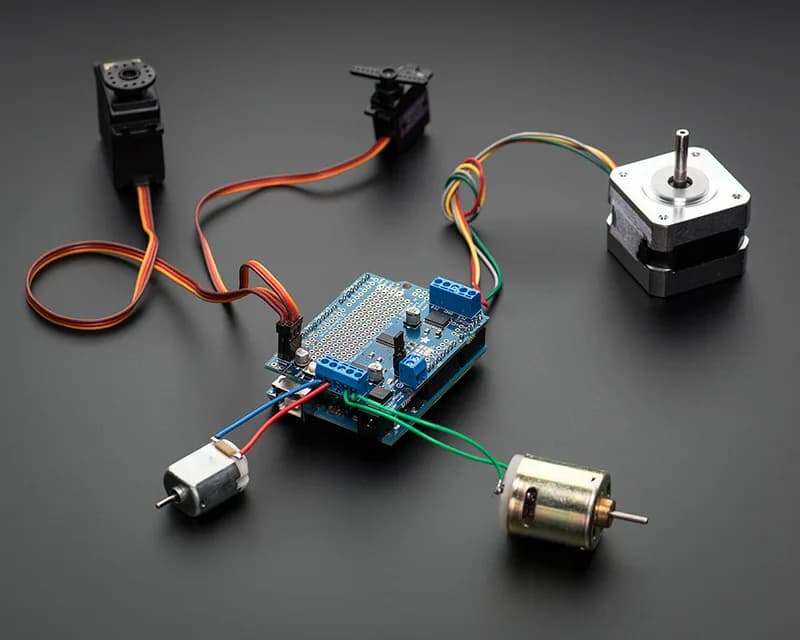 Двигатель/шаговый двигатель/сервоэкран Adafruit для комплекта Arduino v2 (v2.3)