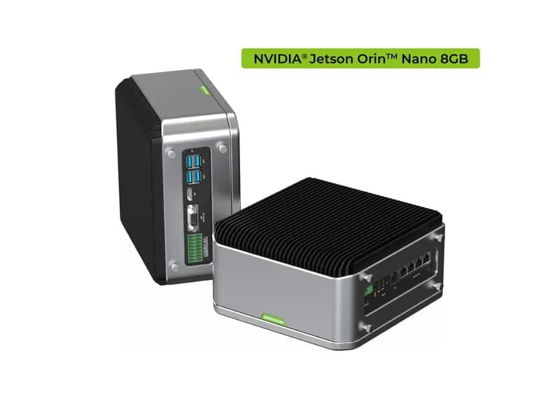 reServer Industrial J3011 — безвентиляторный NVR-сервер с поддержкой искусственного интеллекта и модулем NVIDIA Jetson Orin™ Nano 8 ГБ.