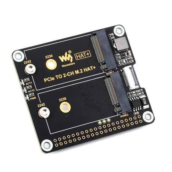 Raspberry Pi 5 2ch M.2 SSD HAT+