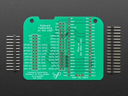 Адаптер Raspberry Pi Pico для клавиатуры FeatherWing