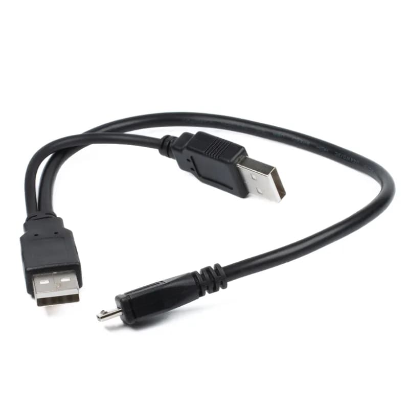 Двойной кабель USB-A — USB Micro-B