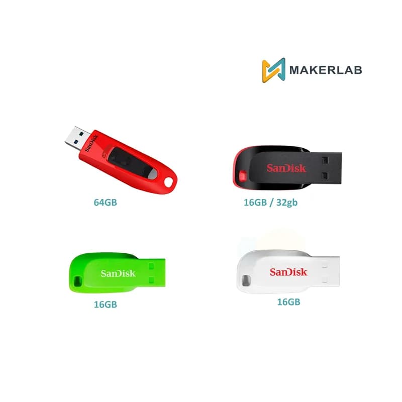 Cruzer Blade 16 ГБ l 32 ГБ USB 2.0 l 64 ГБ 3.0 Ultra Flash Drive Sandisk