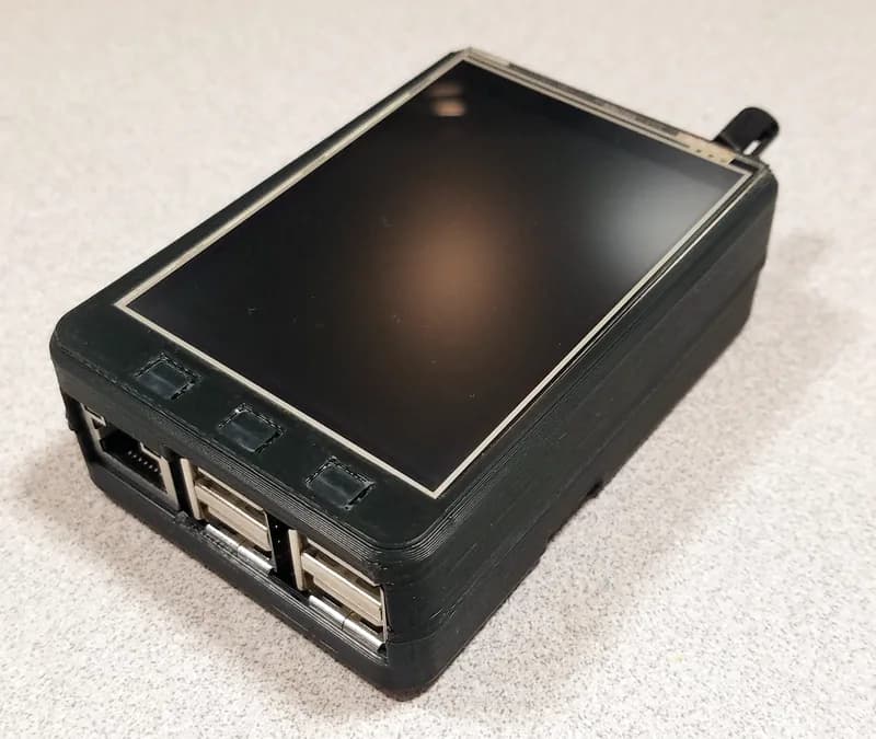 Чехол ODROID-C1+, совместимый с сенсорным экраном 3.2 (3D-печать)